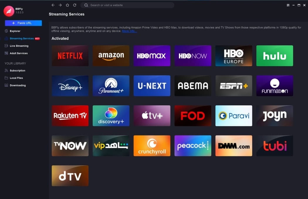 <b>Étape 1: </b>Choisissez « Paramount+ » dans « Services de streaming ».