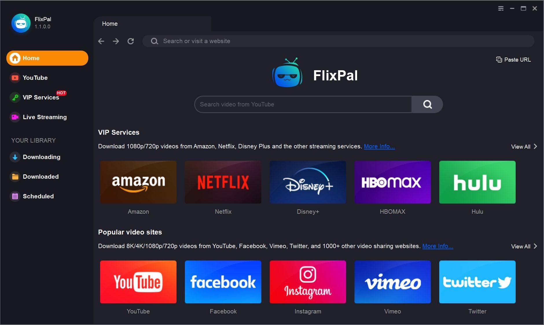 <b>Etapa 1: </b>Utilize o navegador embutido para acessar o site oficial do Plex.